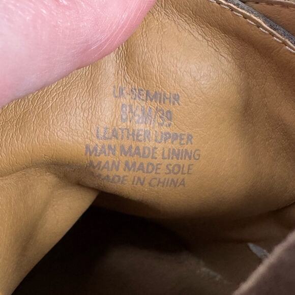 Lucky Brand Womens 8.5 Semihr Wedge Leather Suede Lace Up Booties - Picture 9 of 10